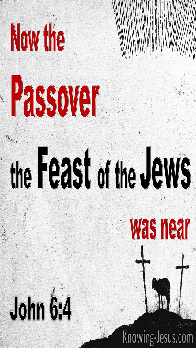 John 6:4 The Feast Of The Jews : The Passover Was Near (red)